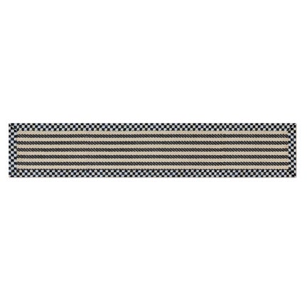Courtly Check Herringbone Stripe 2'6" x 9' Sisal Runner