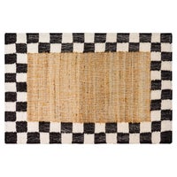 Check Jute Rug