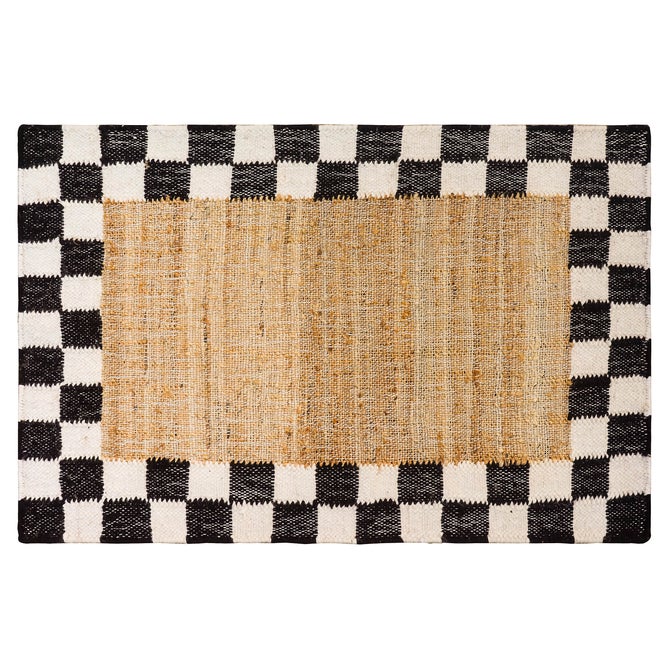 Check Jute Rug image number 0
