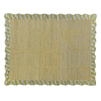 Jute Scalloped Purple & Green Rug