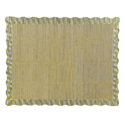 Jute Scalloped Purple and Green 8' x 10' Rug