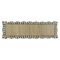 Jute Scalloped Black & White Rug