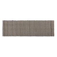 Natural, Black & White Checked 2'6" x 9' Runner
