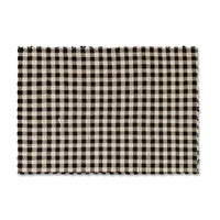 Natural, Black & White Checked 3' x 5' Rug