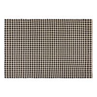 Natural, Black & White Checked 6' x 9' Rug