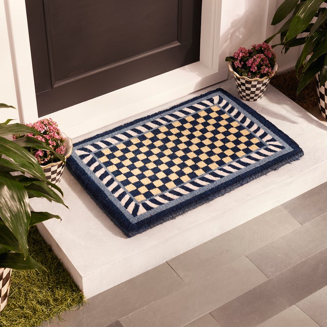 Royal Check Entrance Mat image number 1