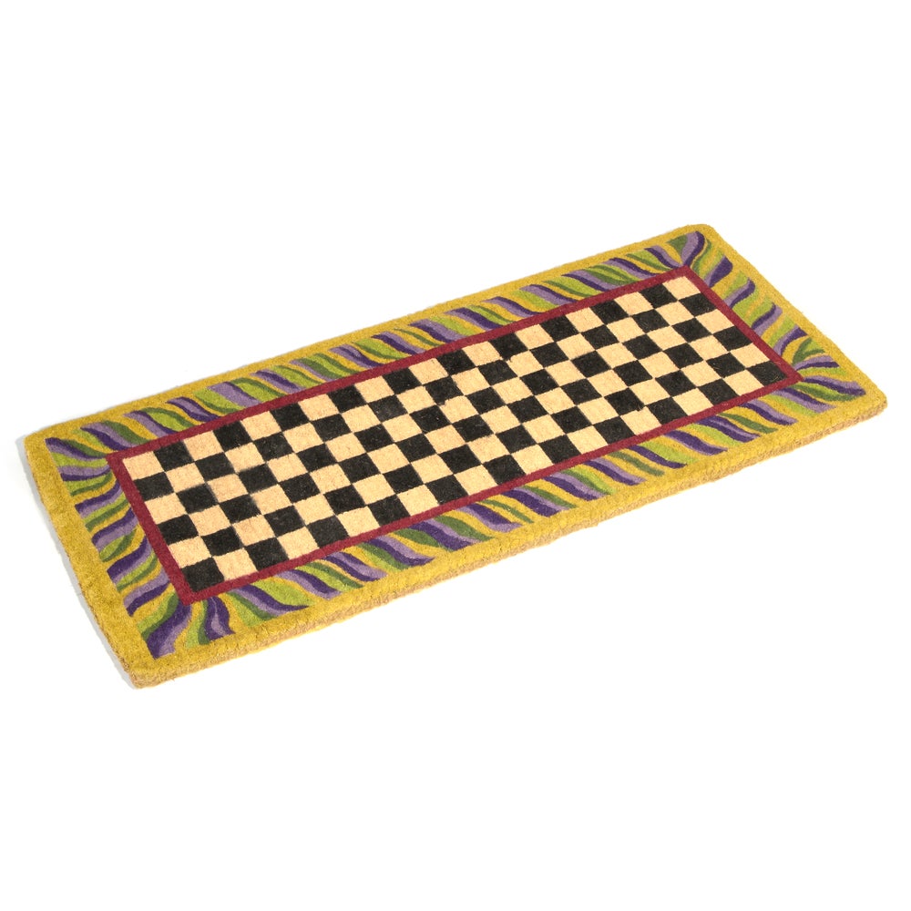 Courtly Check Entrance Mat mackenzie-childs Panama imagen 1