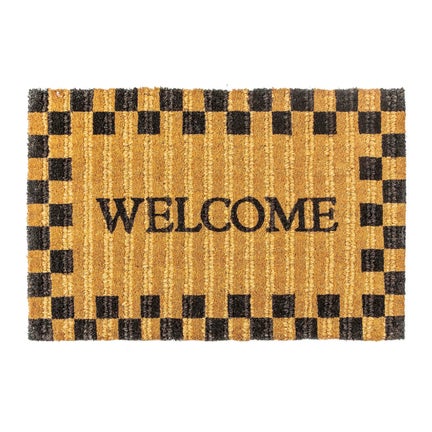 Welcome Checked Entrance Mat