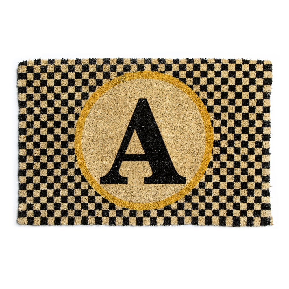 Monogram Entrance Mat - A mackenzie-childs Panama imagen 1