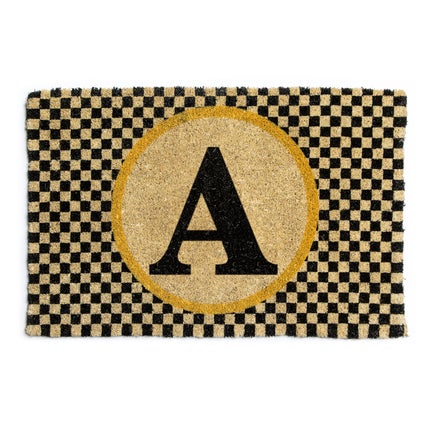 Monogrammed "A" Entrance Mat
