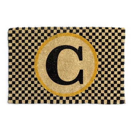 Monogrammed "C" Entrance Mat