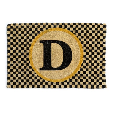 Monogrammed "D" Entrance Mat