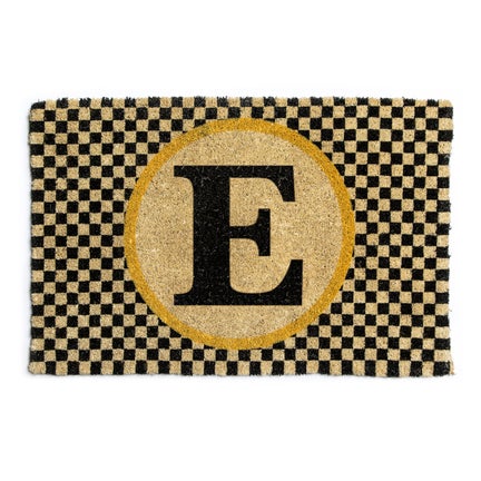 Monogrammed "E" Entrance Mat