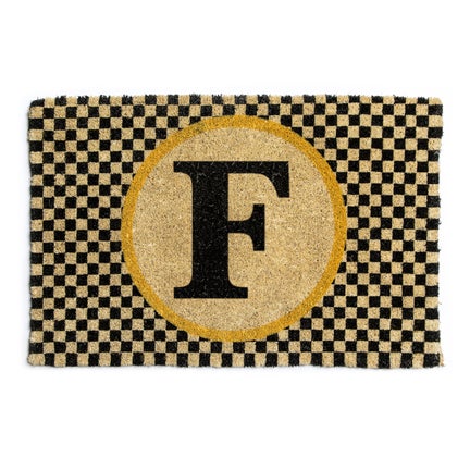Monogrammed "F" Entrance Mat