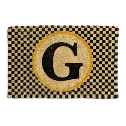 Monogrammed "G" Entrance Mat