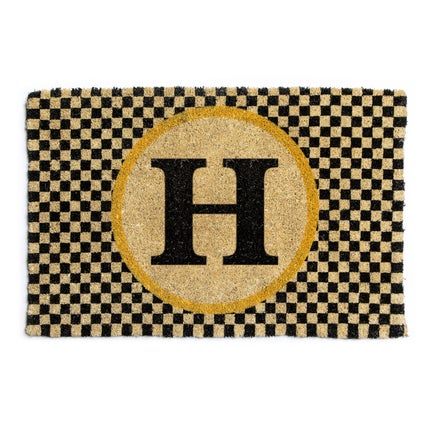 Monogrammed "H" Entrance Mat
