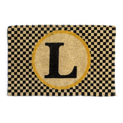 Monogrammed "L" Entrance Mat