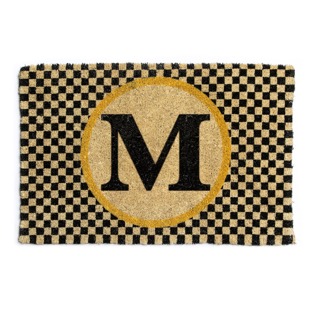 Monogram Entrance Mat - M mackenzie-childs Panama imagen 1
