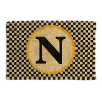 Monogrammed "N" Entrance Mat