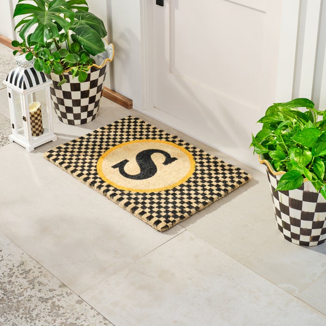 Monogrammed "S" Entrance Mat image number 2