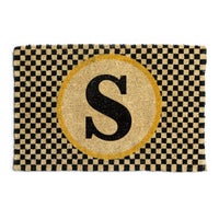 Monogrammed "S" Entrance Mat