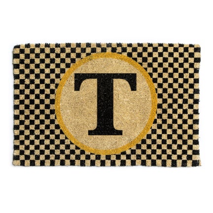 Monogrammed "T" Entrance Mat