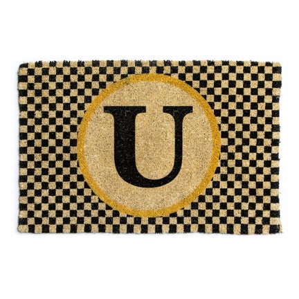 Monogrammed "U" Entrance Mat