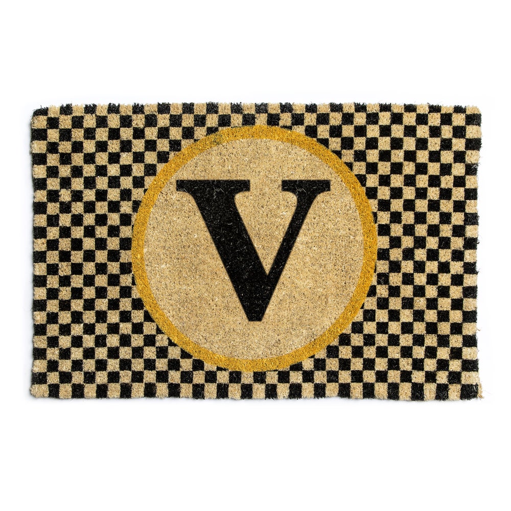 Monogram Entrance Mat - V mackenzie-childs Panama imagen 1