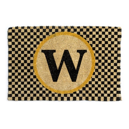Monogrammed "W" Entrance Mat