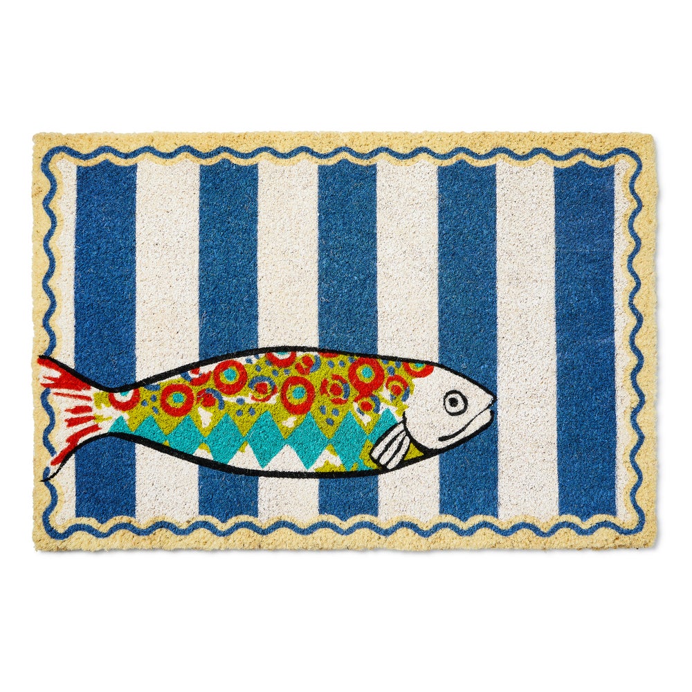 Go Fish Entrance Mat mackenzie-childs Panama imagen 1