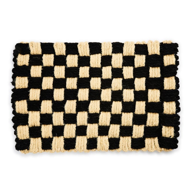 Woven Check Entrance Mat image number 0