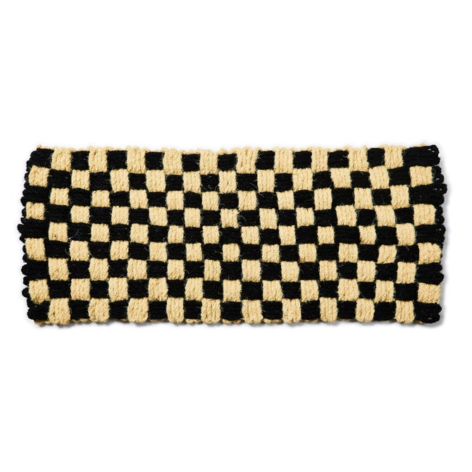 Woven Check Entrance Mat image number 1