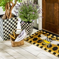 Honeycomb with Bees Entrance Mat