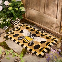 Honeycomb with Bees Entrance Mat