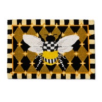 Honeycomb with Bees Entrance Mat