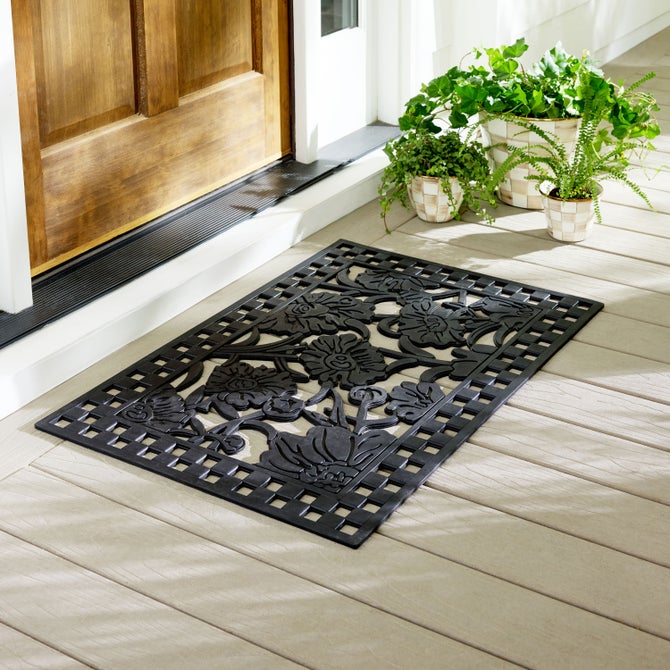 Daisy Rubber Door Mat image number 1