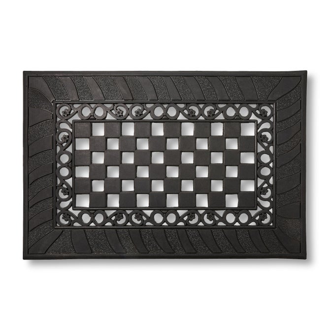Classic Check Rubber Entrance Mat image number 1