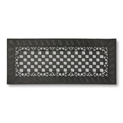 Classic Check Rubber Double Door Entrance Mat