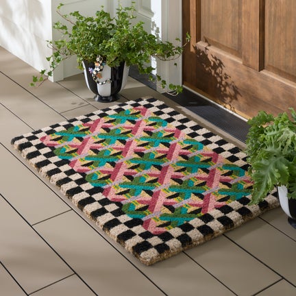 Multi Color Lattice Entrance Mat