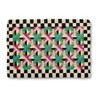 Multi Color Lattice Entrance Mat
