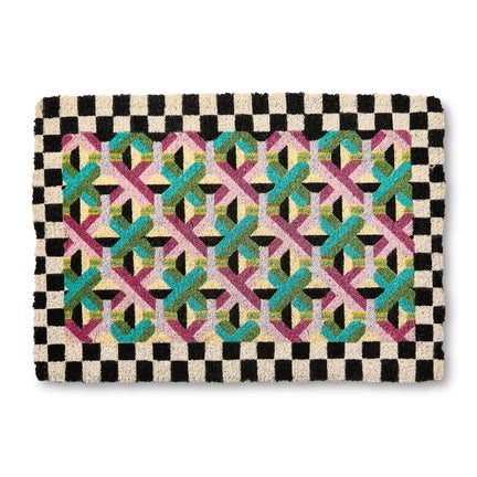 Multi Color Lattice Entrance Mat