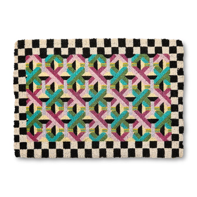 Multi Color Lattice Entrance Mat image number 0