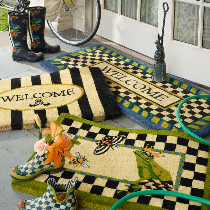 Welcome Awning Stripe Entrance Mat image number 3