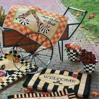 Welcome Awning Stripe Entrance Mat