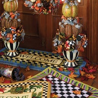 Welcome Periwinkle Double Door Entrance Mat