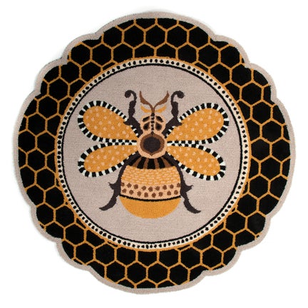 Queen Bee Rug 4' Round Rug
