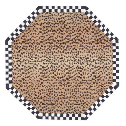 Cheetah 6' Octagon Rug
