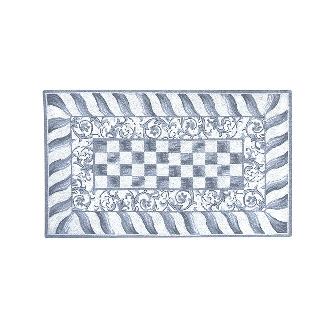 Sterling Check 3' x 5' Rug image number 1