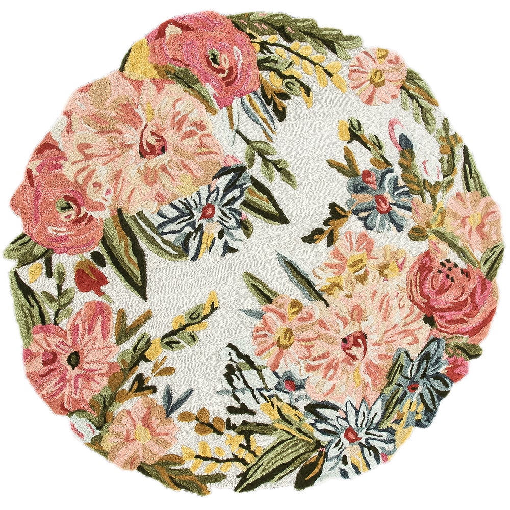 Flower Garden 6' Round Rug mackenzie-childs Panama imagen 1