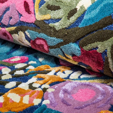 Aurora Floral Royal 2'6" x 8' Runner